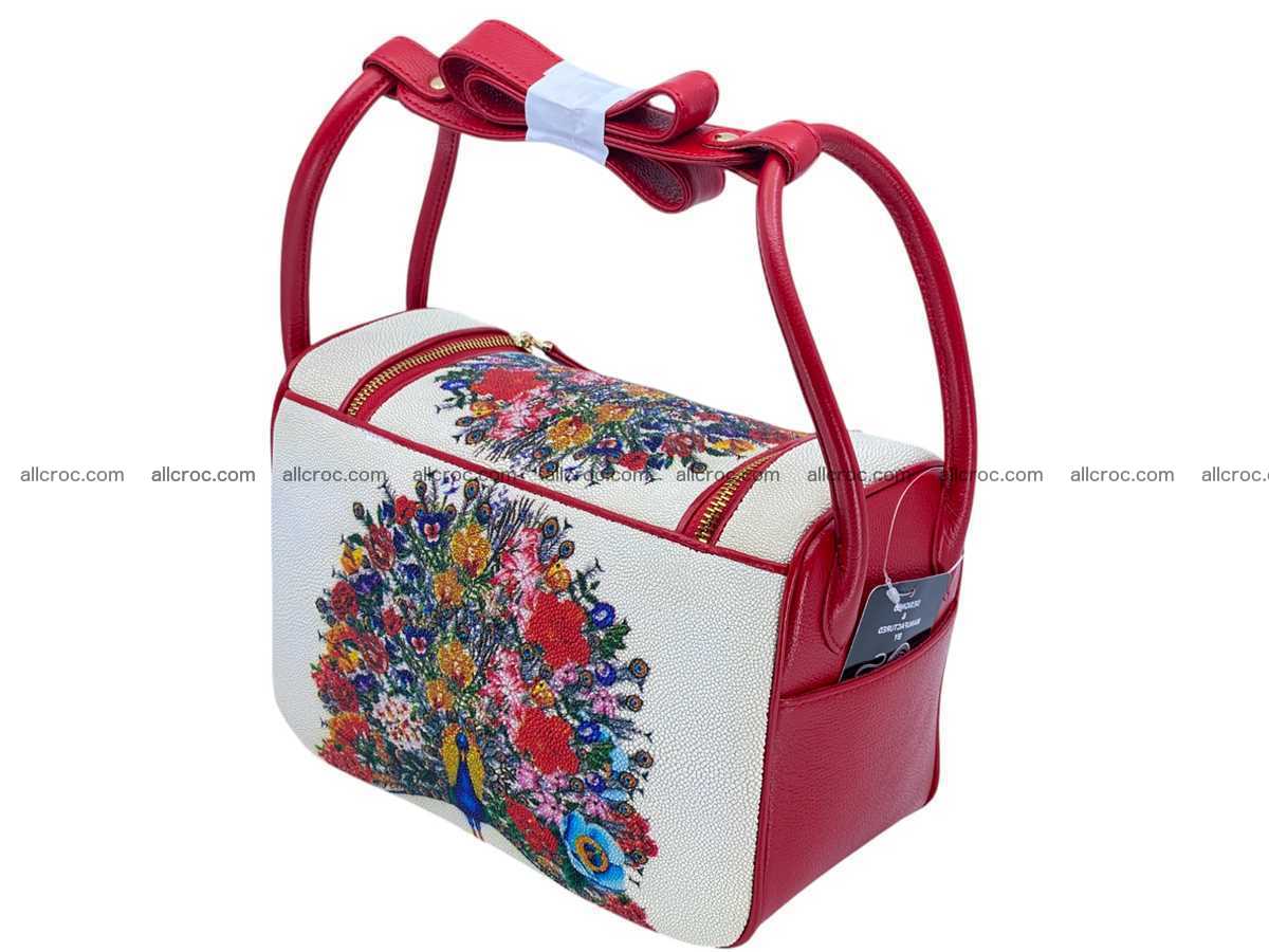 Stingray leather bag Hermès Lindy style 2540 Foto 7