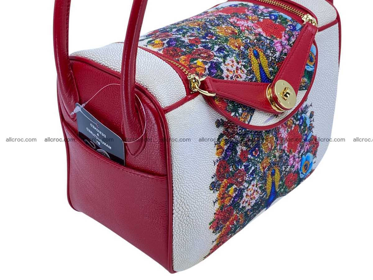 Stingray leather bag Hermès Lindy style 2540 Foto 10