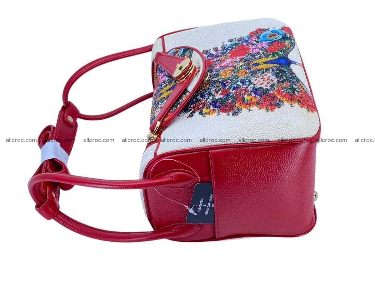 Stingray leather bag Hermès Lindy style 2540 Foto 13