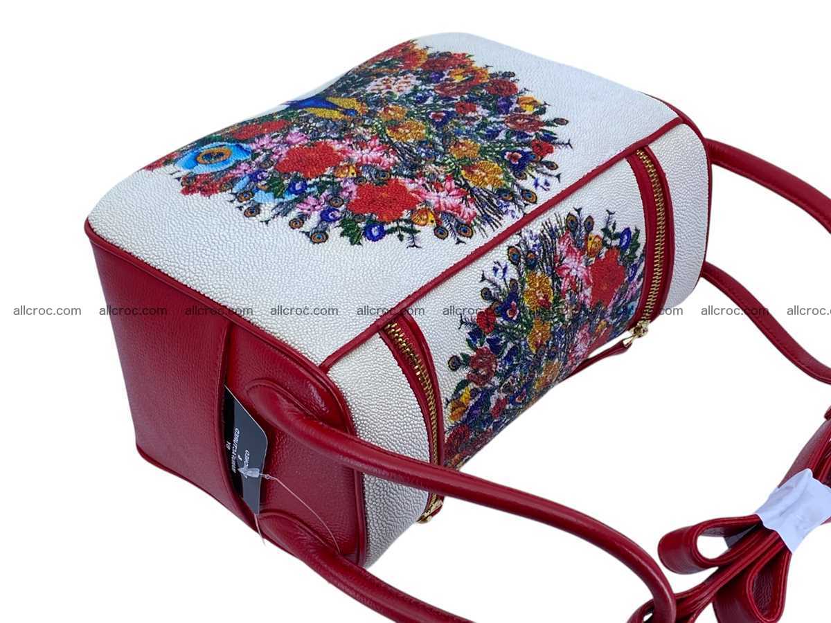 Stingray leather bag Hermès Lindy style 2540 Foto 19