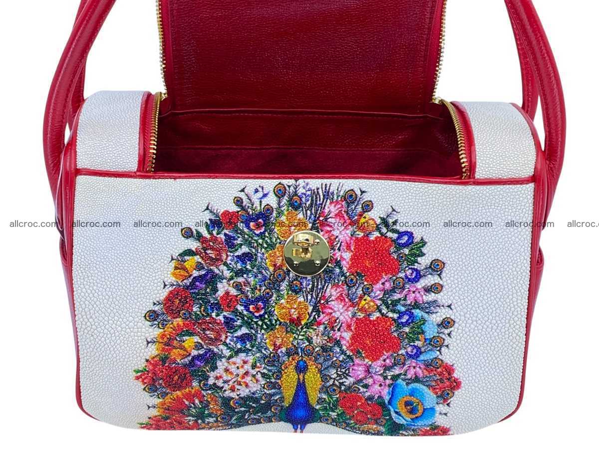 Stingray leather bag Hermès Lindy style 2540 Foto 24