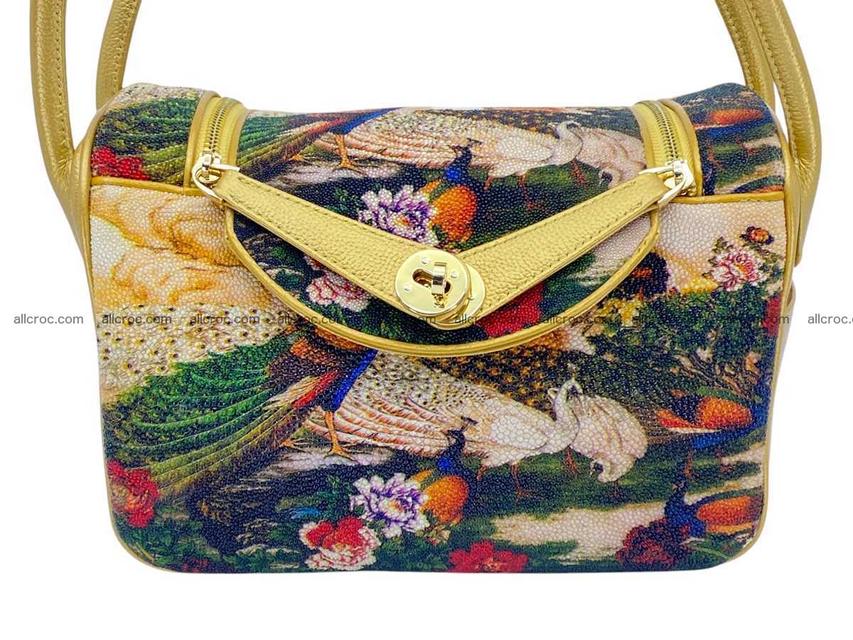 Stingray leather bag Hermès Lindy style 2541 Foto 1