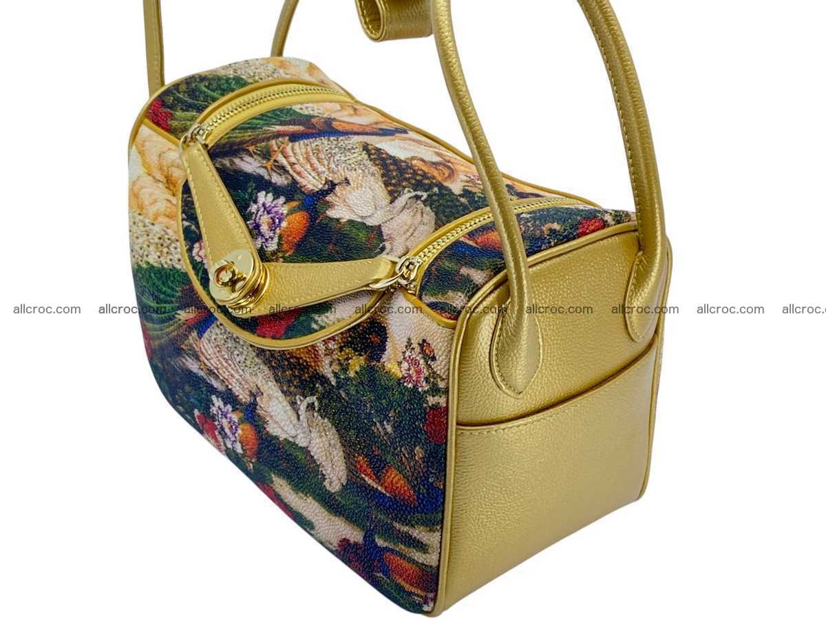 Stingray leather bag Hermès Lindy style 2541 Foto 3