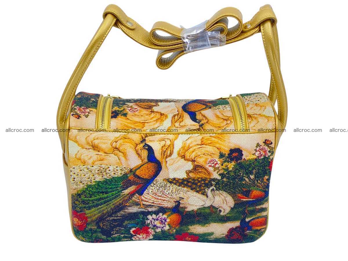 Stingray leather bag Hermès Lindy style 2541 Foto 6