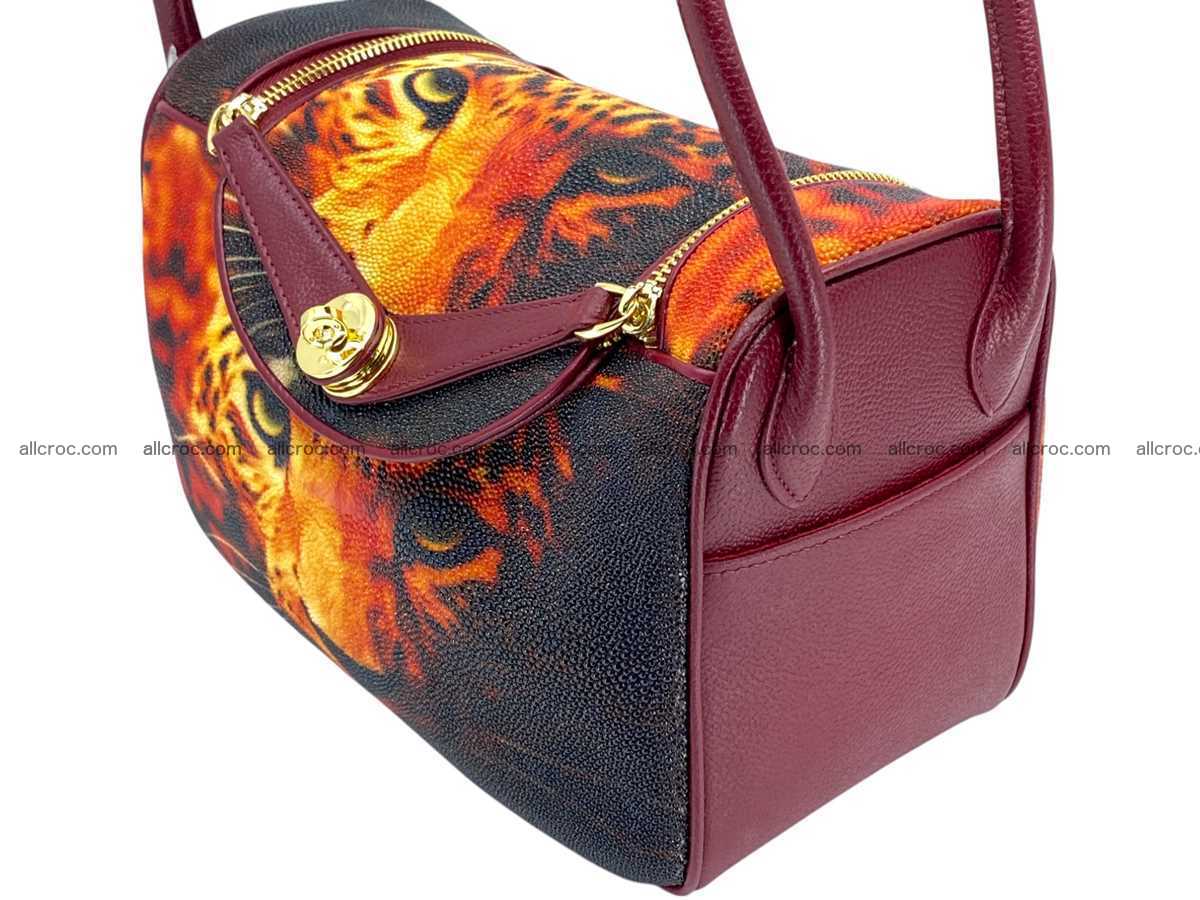 Stingray leather bag Hermès Lindy style 2538 Foto 4
