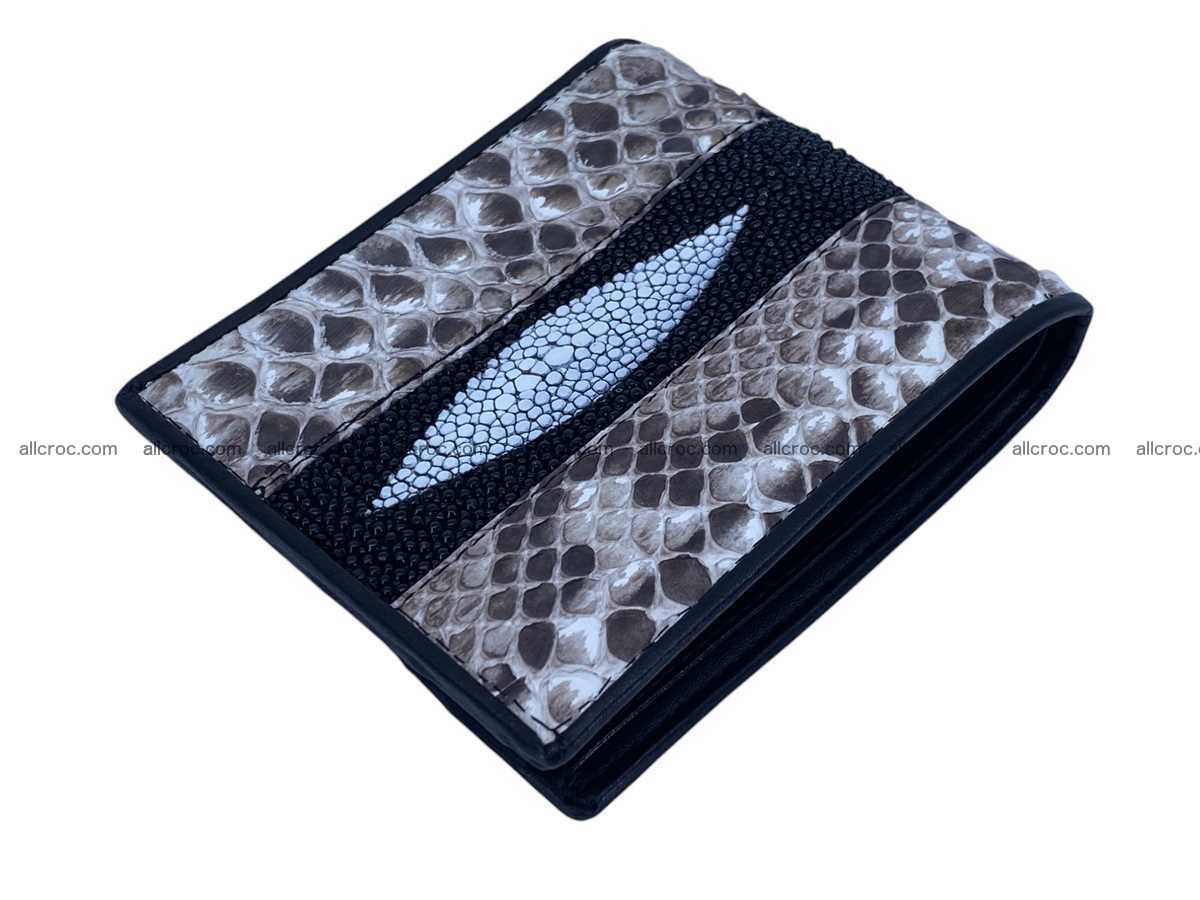 Stingray leather & python leather wallet 2742 Foto 4