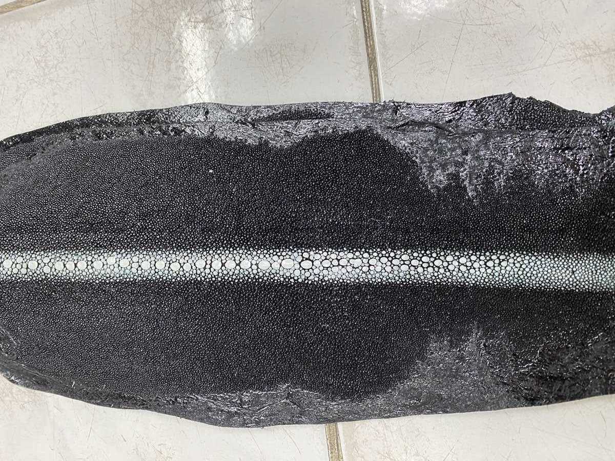 Stingray leather row stone shape 4 inches 2429 Foto 3