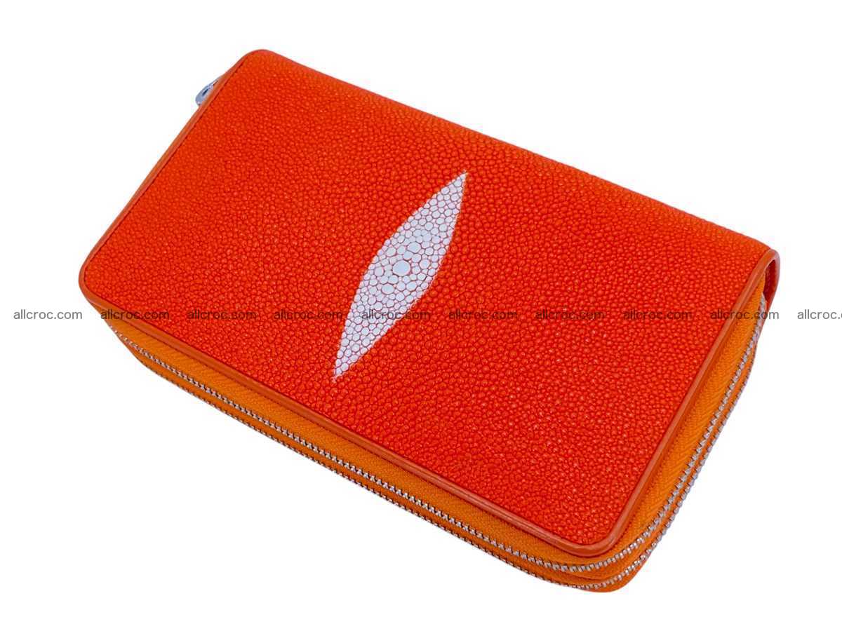 Stingray leather wallet 2 zip 2454 Foto 4