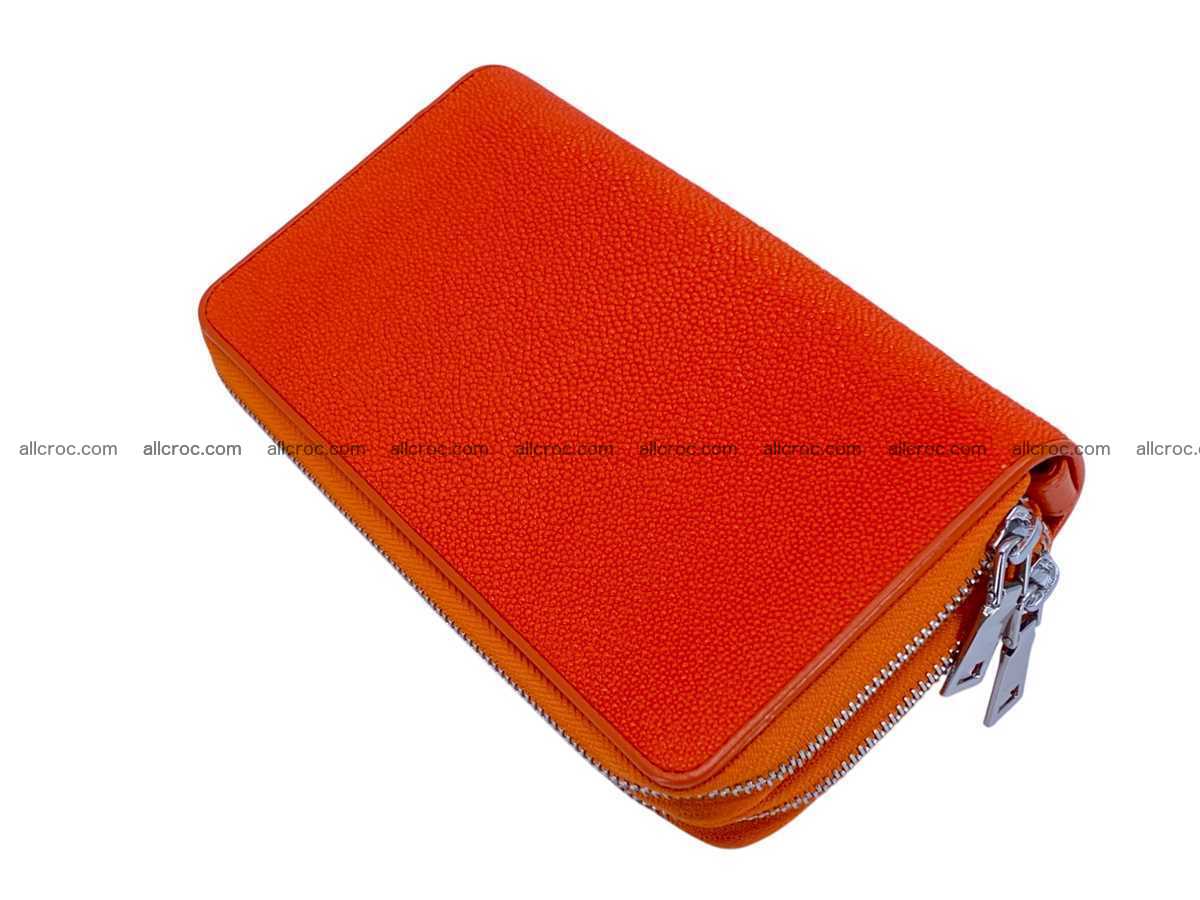 Stingray leather wallet 2 zip 2454 Foto 1