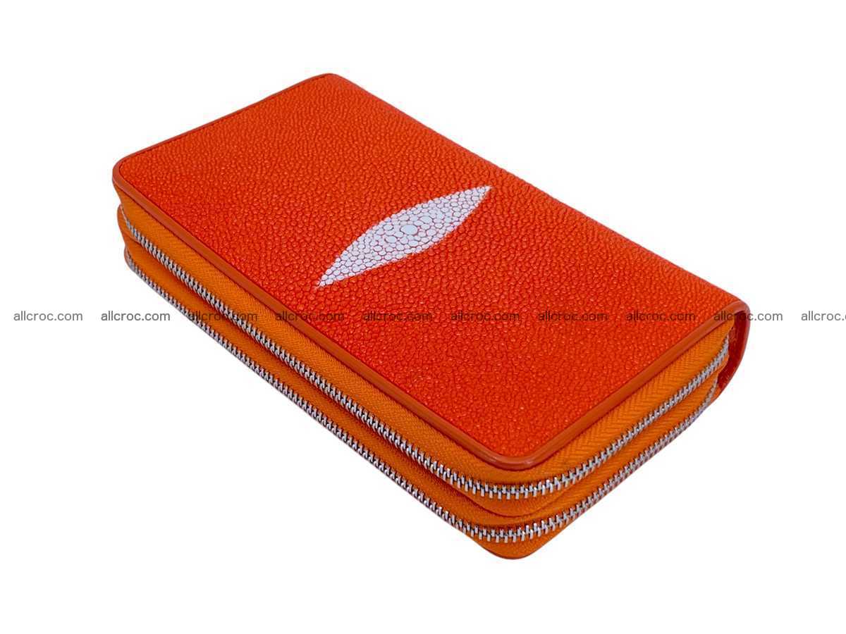 Stingray leather wallet 2 zip 2454 Foto 0