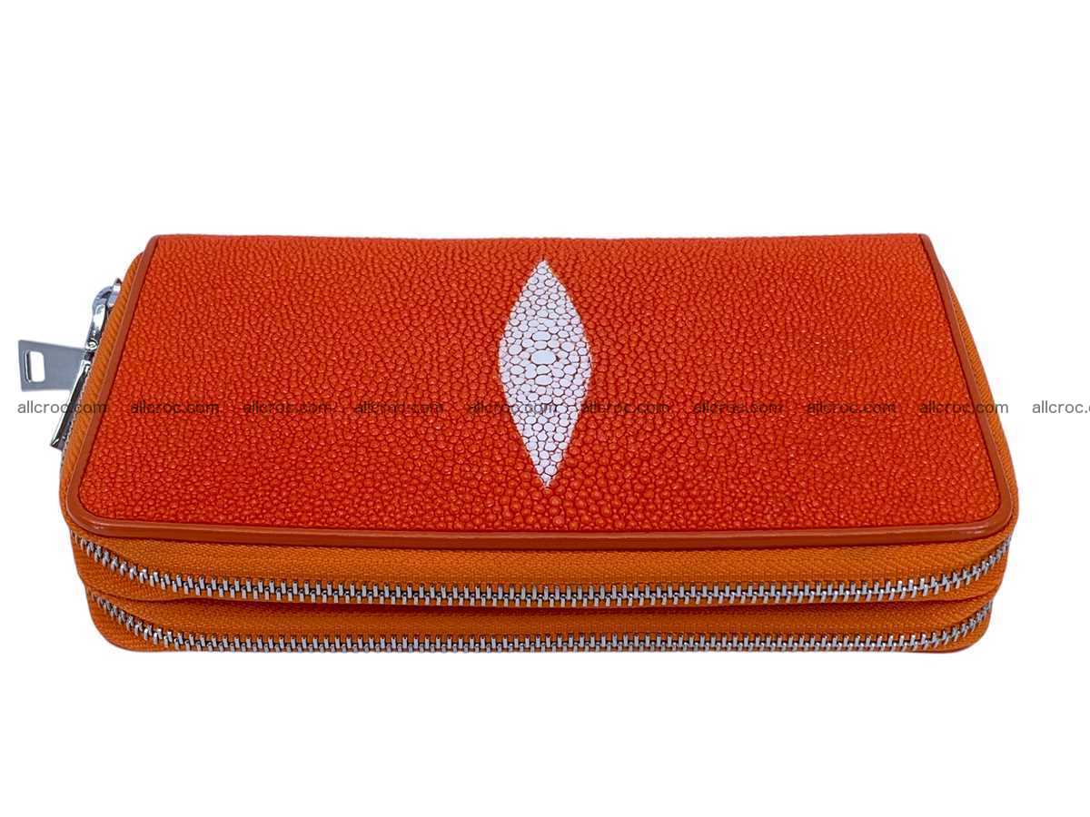 Stingray leather wallet 2 zip 2454 Foto 5