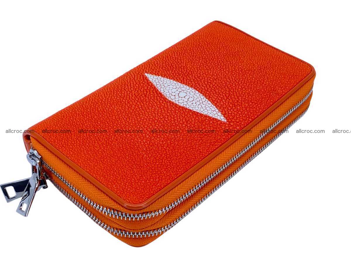 Stingray leather wallet 2 zip 2454 Foto 6
