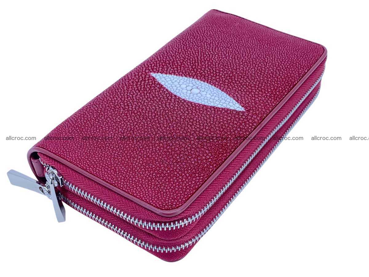 Stingray leather wallet 2 zip 2457 Foto 6
