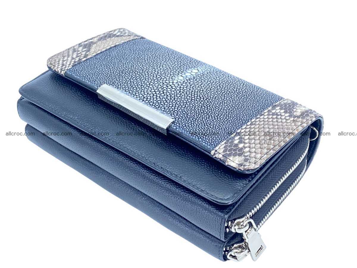 Polished Stingray leather women’s bag 2467 Foto 7