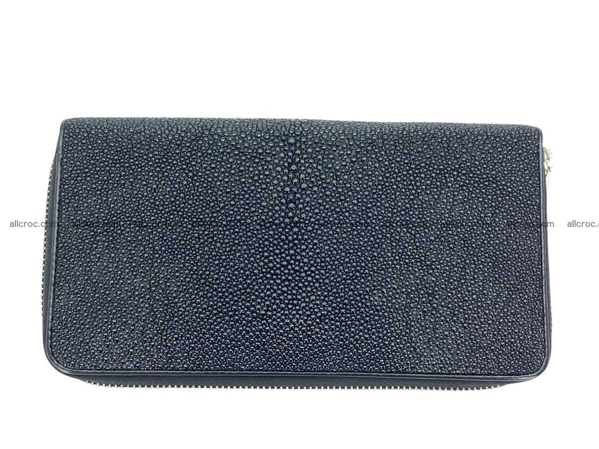 Stingray leather women’s clutch 2 zip 2438 Foto 2