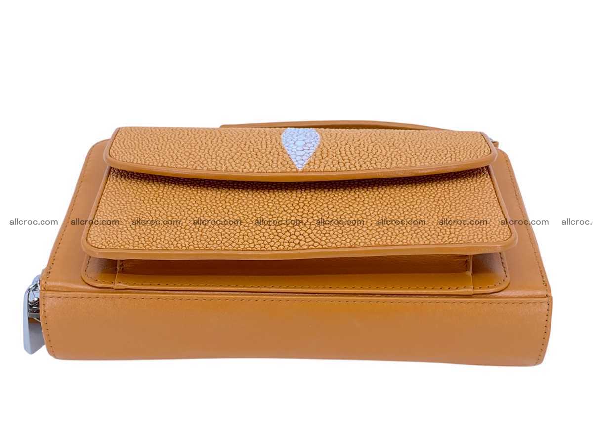 Stingray leather women’s clutch 2 zip 2449 Foto 7