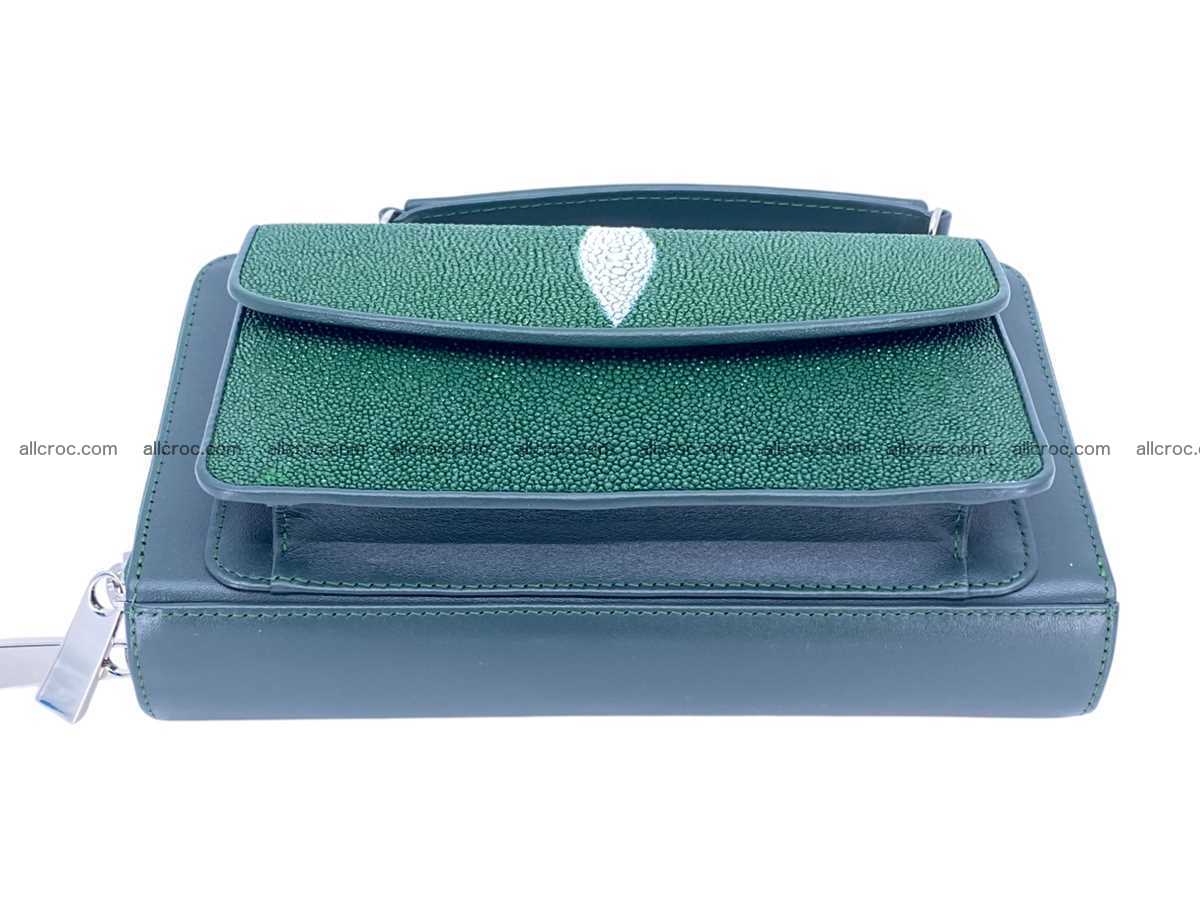 Stingray leather women’s clutch 2 zip 2450 Foto 7