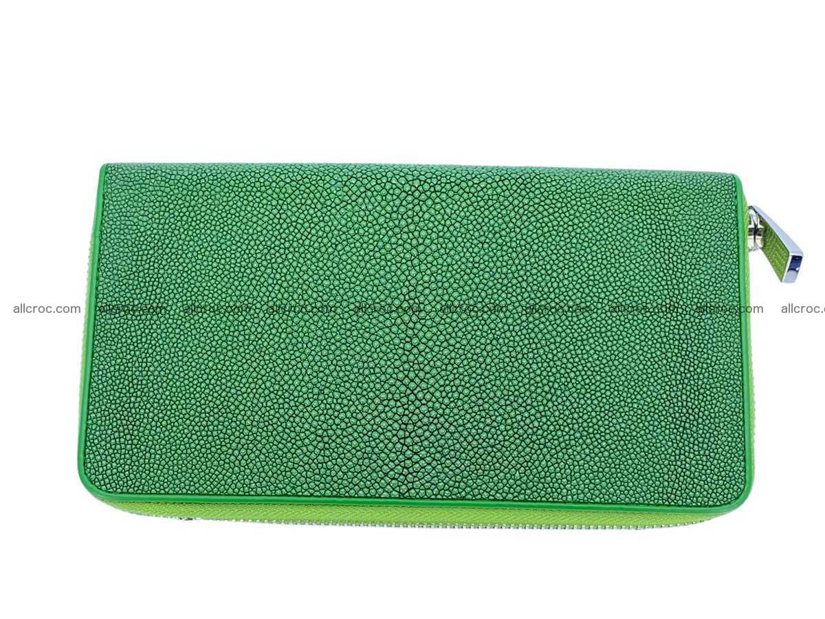 Stingray leather women’s clutch 2 zip 2439 Foto 3