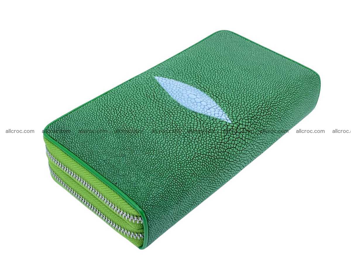 Stingray leather women’s clutch 2 zip 2439 Foto 7