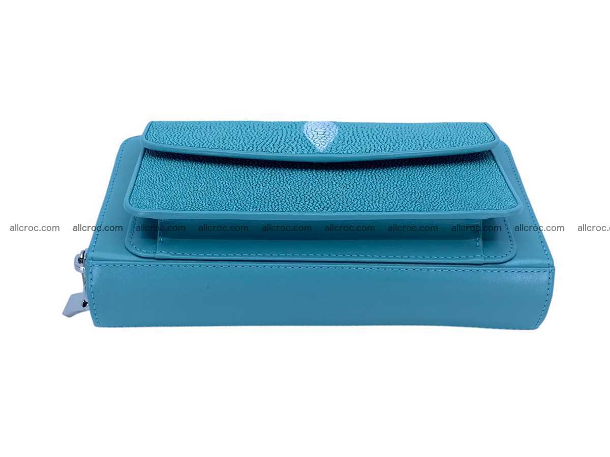 Stingray leather clutch 2 zip 2604 Foto 7