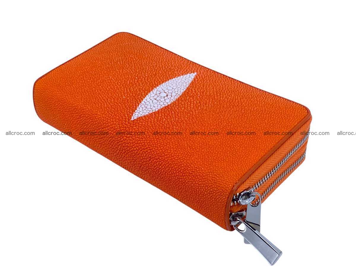 Stingray leather women’s clutch 2 zip 2437 Foto 6