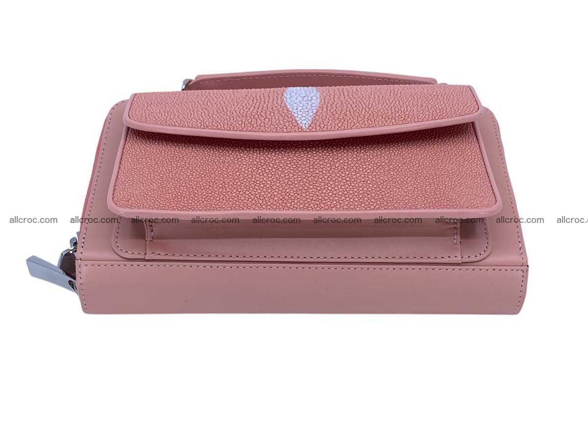 Stingray leather women’s clutch 2 zip 2451 Foto 7