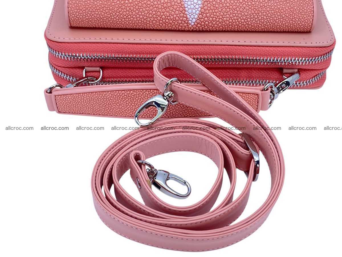 Stingray leather women’s clutch 2 zip 2451 Foto 18