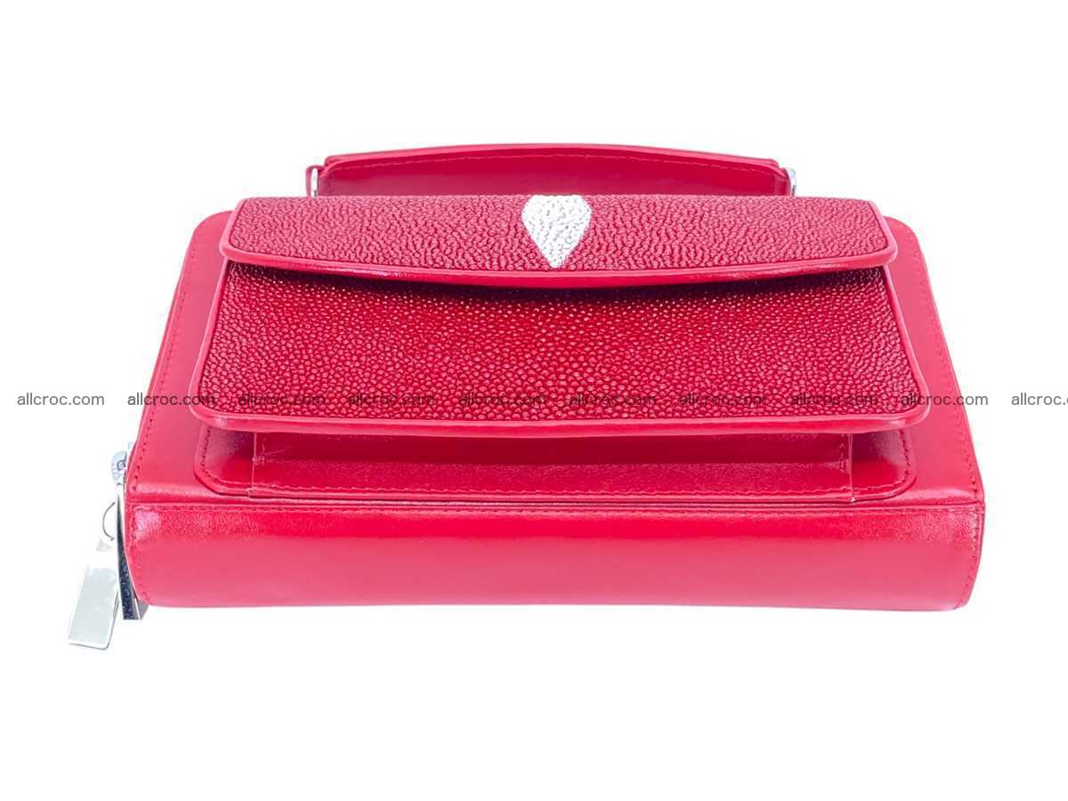 Stingray leather women’s clutch 2 zip 2452 Foto 7
