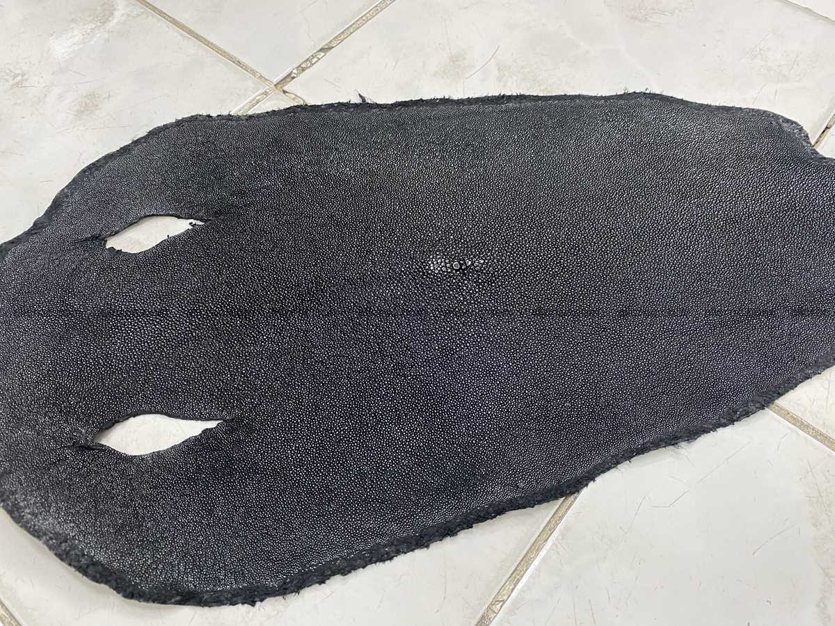Stingray skin 11 inches round shape 2319 Foto 0
