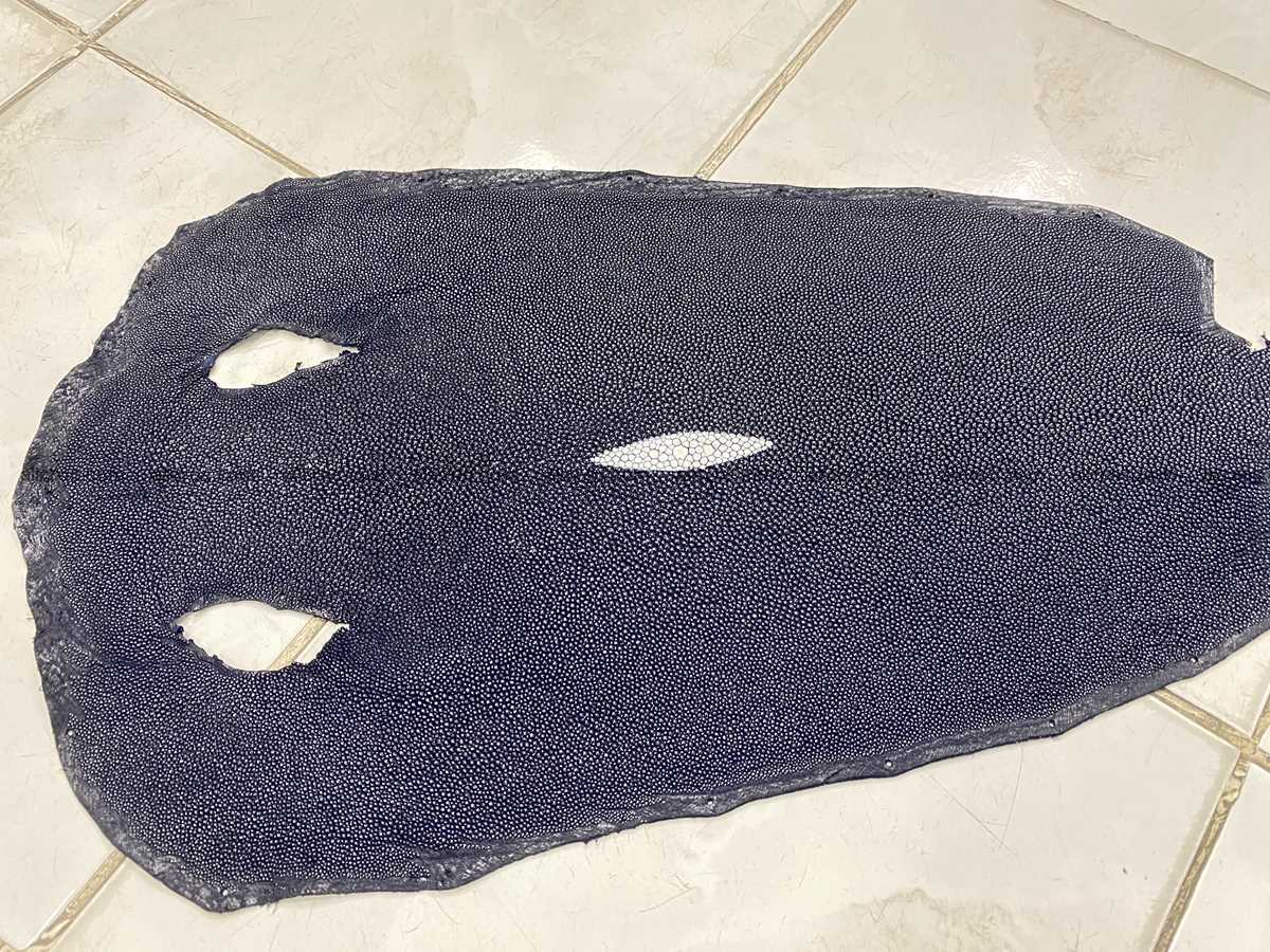 Stingray skin 11 inches round shape 2327 Foto 0
