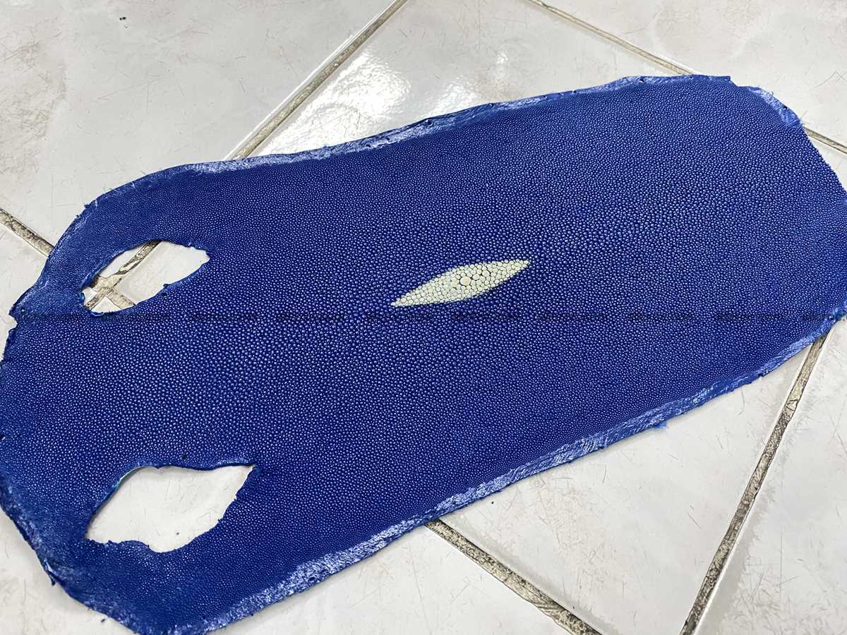 Stingray skin long shape 10 inches 2334 Foto 0