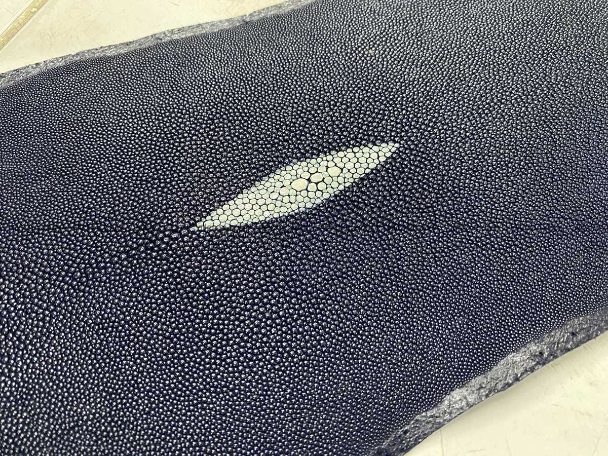Stingray skin long shape 9 inches 2335 Foto 2