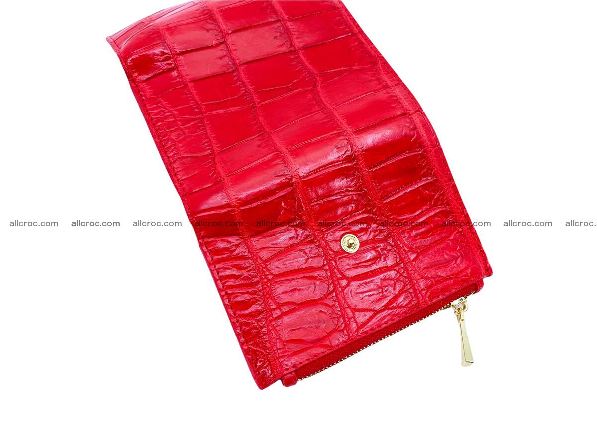 Crocodile skin vertical wallet 1664 Foto 8