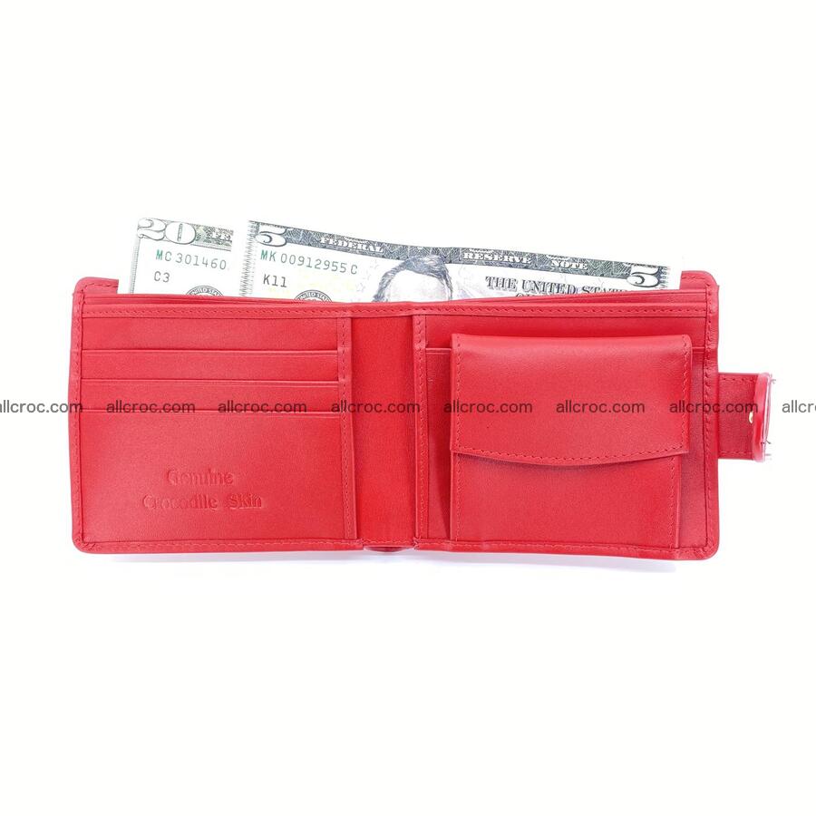 Handcrafted crocodile skin wallet 1183 Foto 4