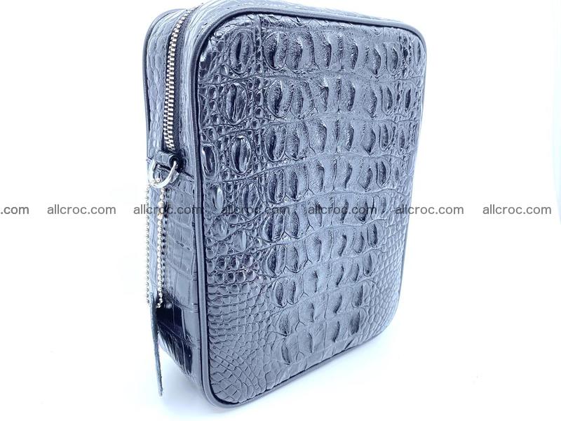 Siamese crocodile skin shoulder bag for men 898