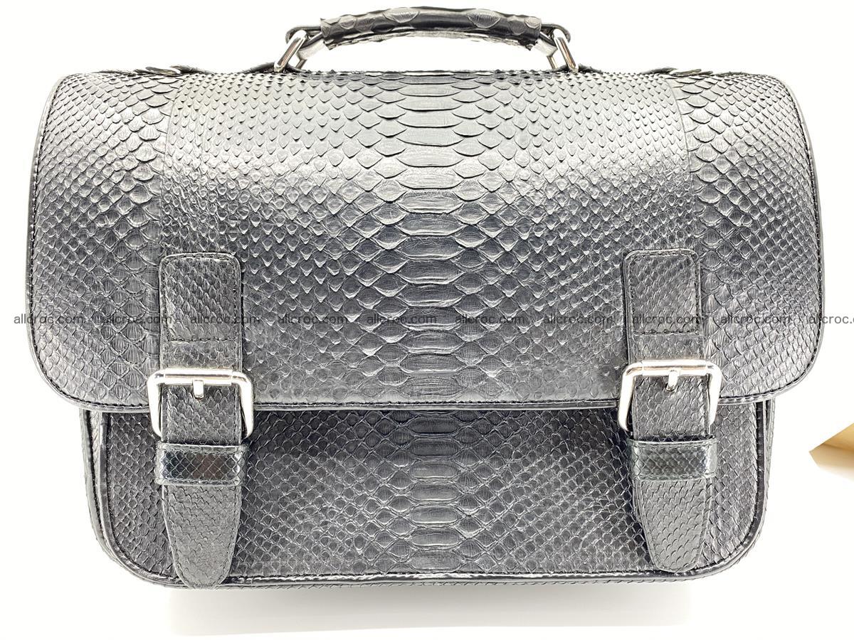 Snake python skin handbag for men 897 Foto 2