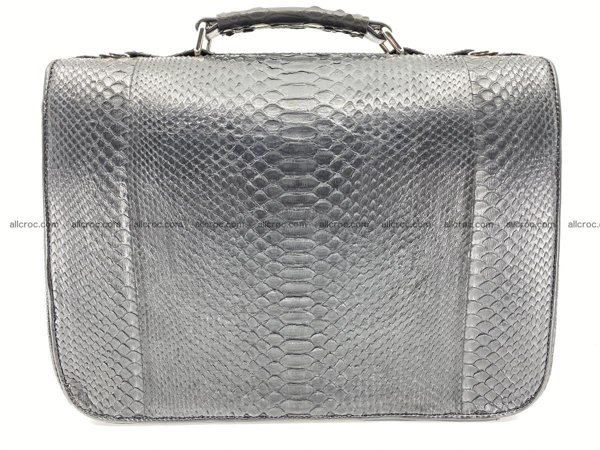 Snake python skin handbag for men 897 Foto 3