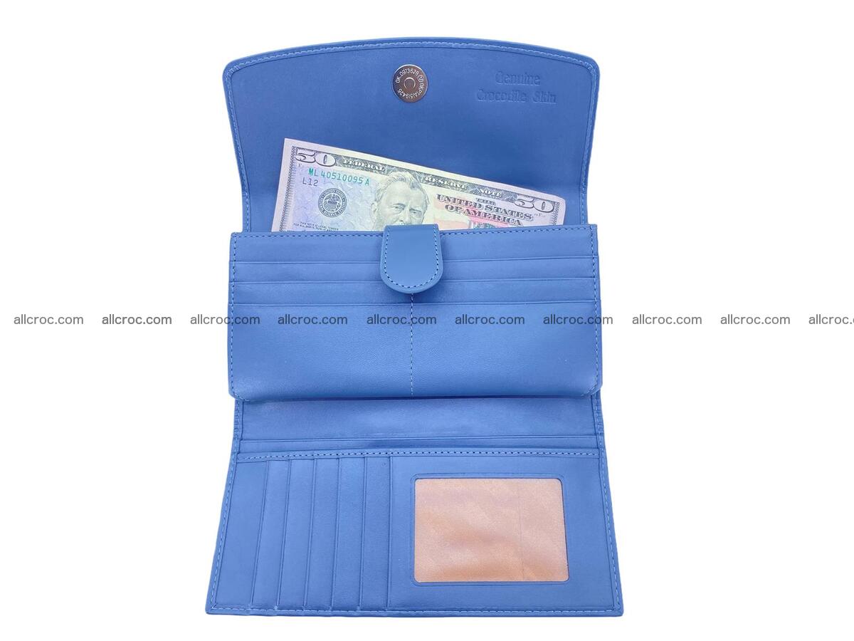 Women crocodile skin long wallet 2172 Foto 11