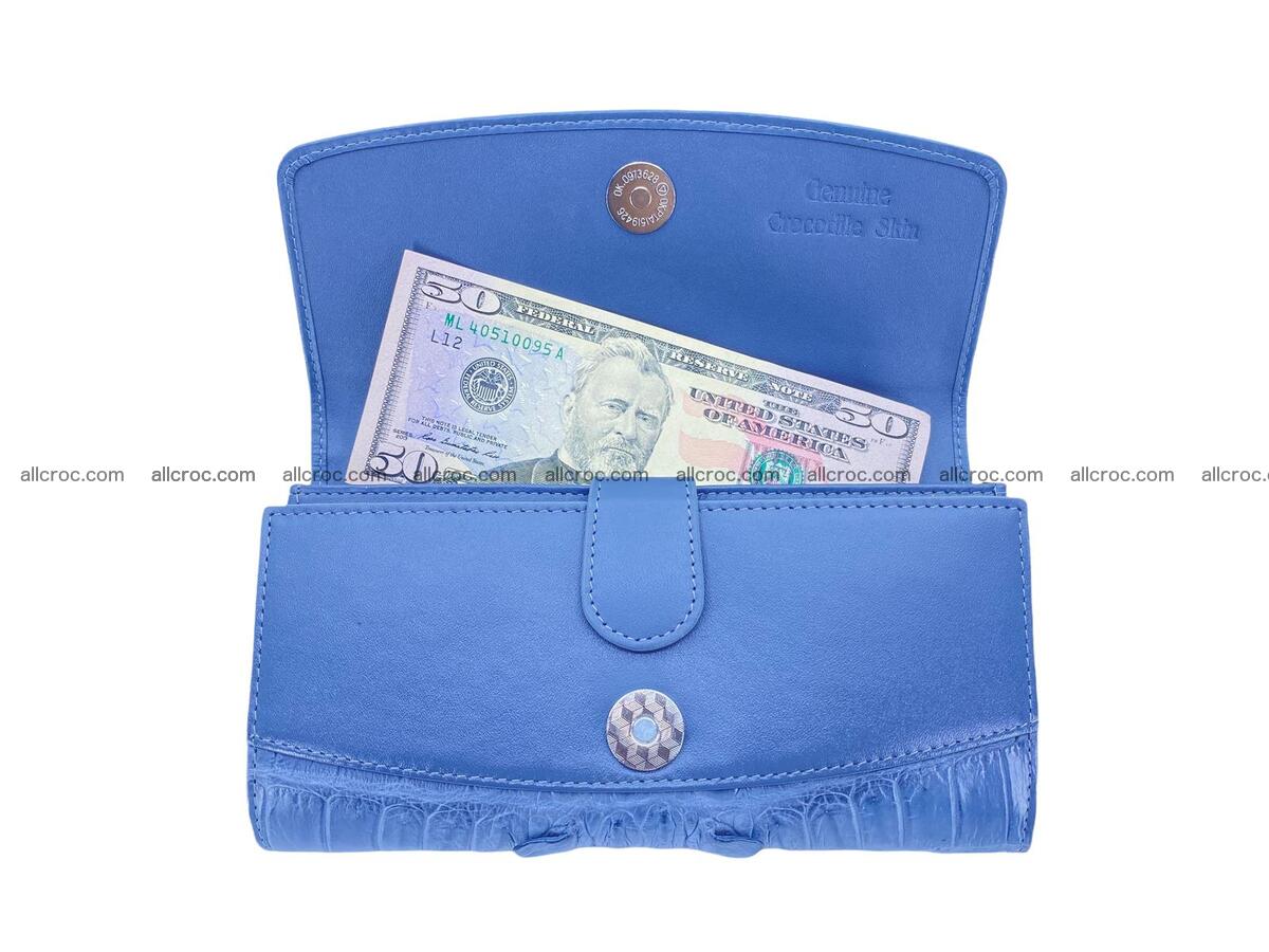 Women crocodile skin long wallet 2172 Foto 10
