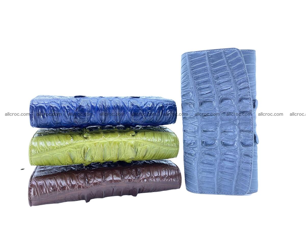 Women crocodile skin long wallet 2172 Foto 12