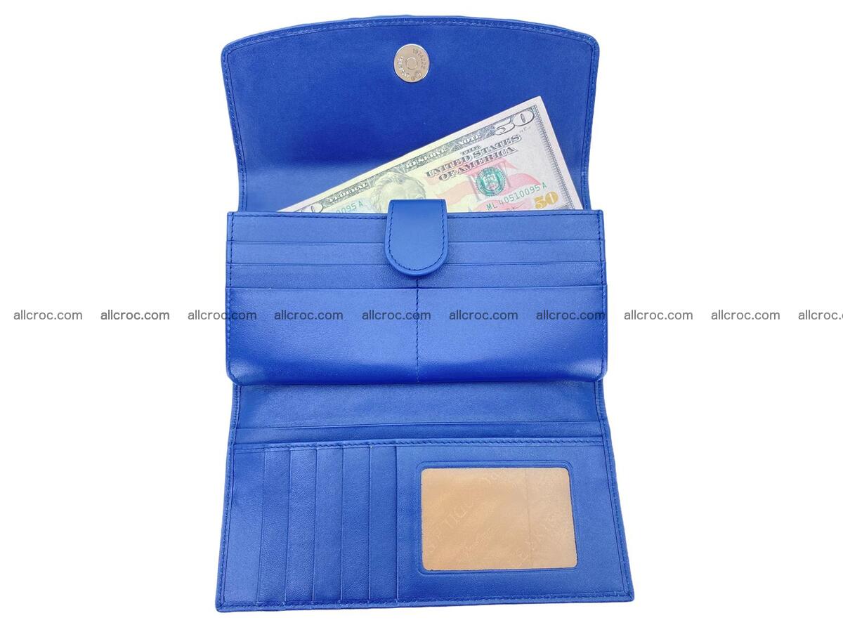 Women crocodile skin long wallet 2156 Foto 9