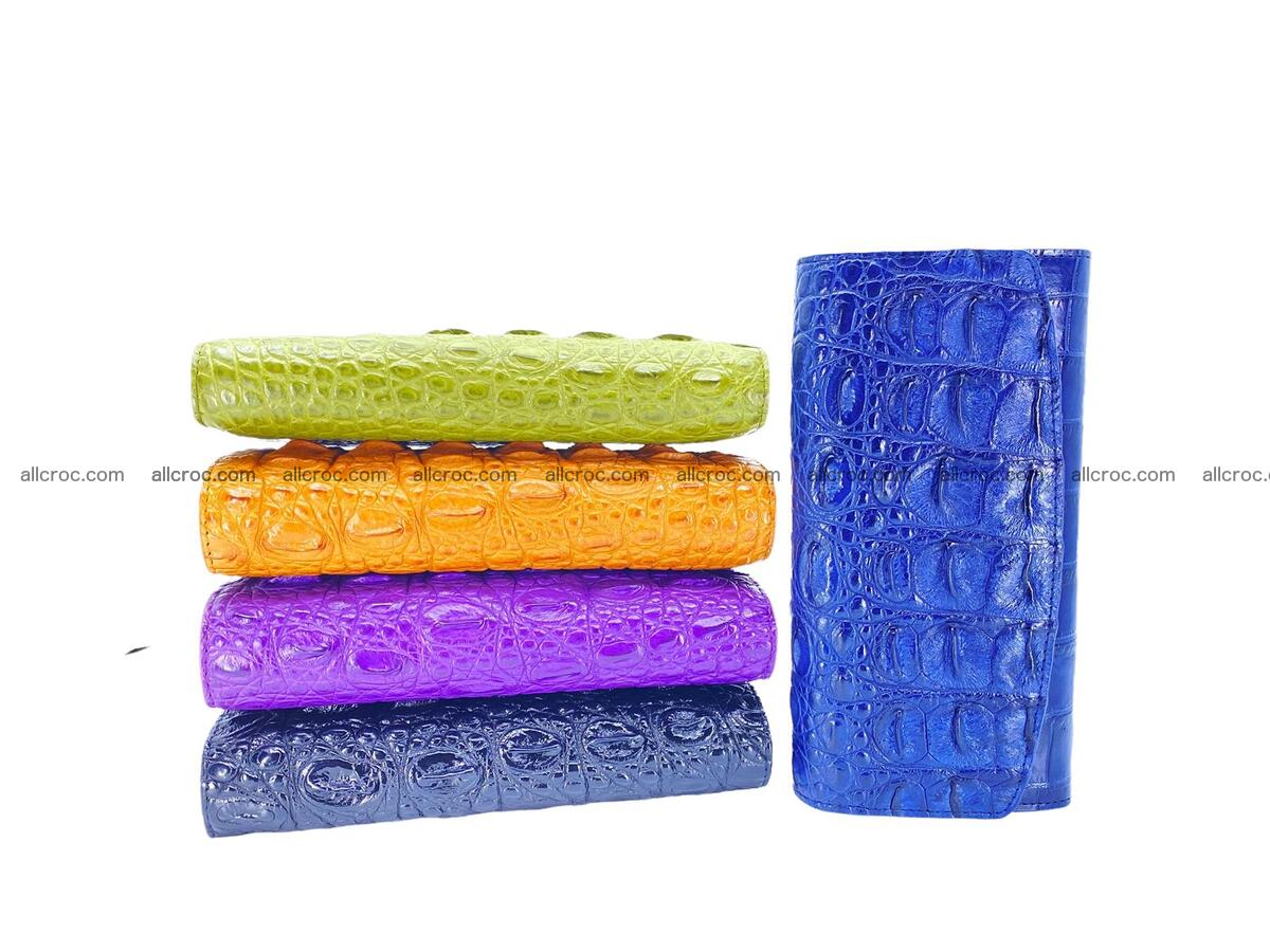 Women crocodile skin long wallet 2156 Foto 12