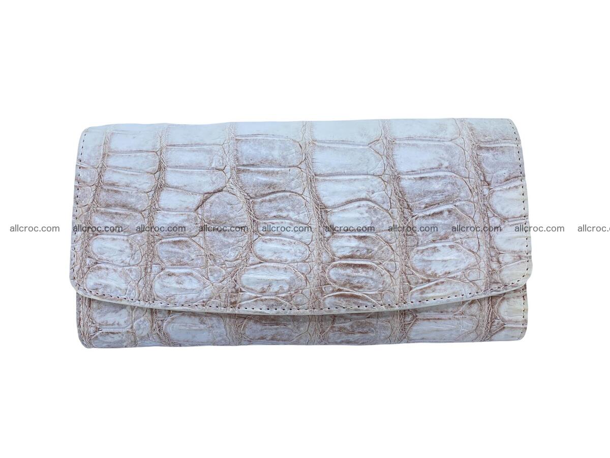 Women crocodile skin long wallet 2140 Foto 4