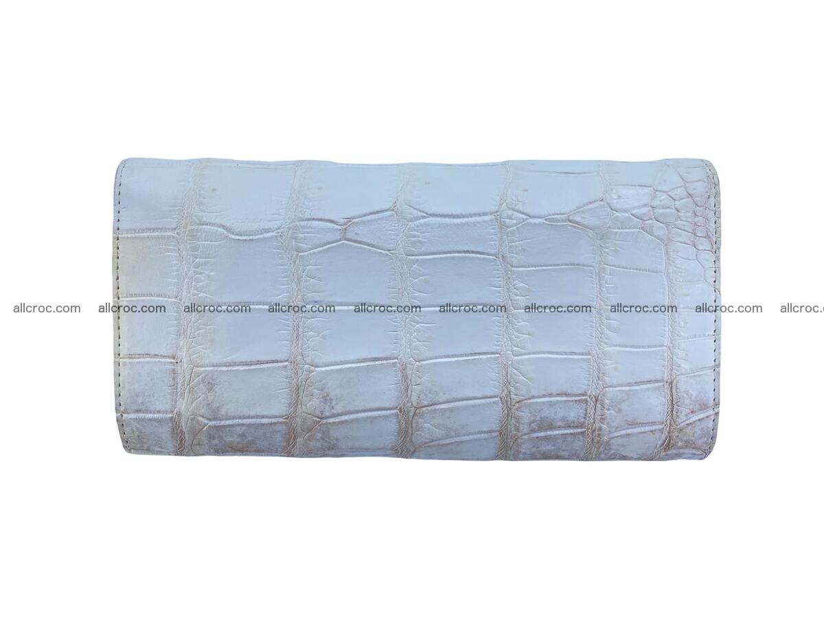 Women crocodile skin long wallet 2140 Foto 5