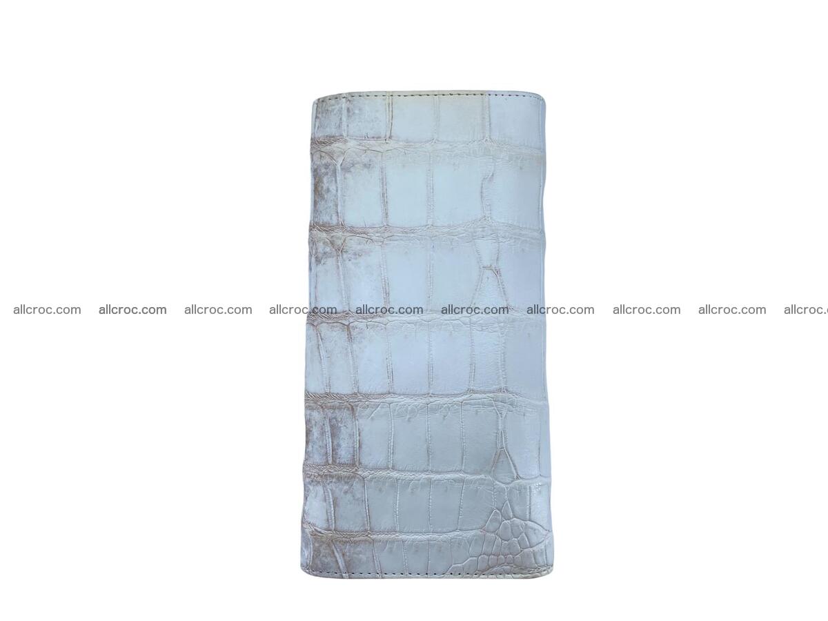 Women crocodile skin long wallet 2140 Foto 3