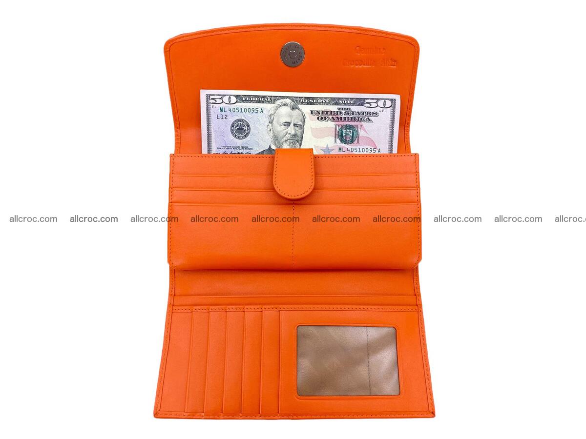 Women crocodile skin long wallet 2167 Foto 9