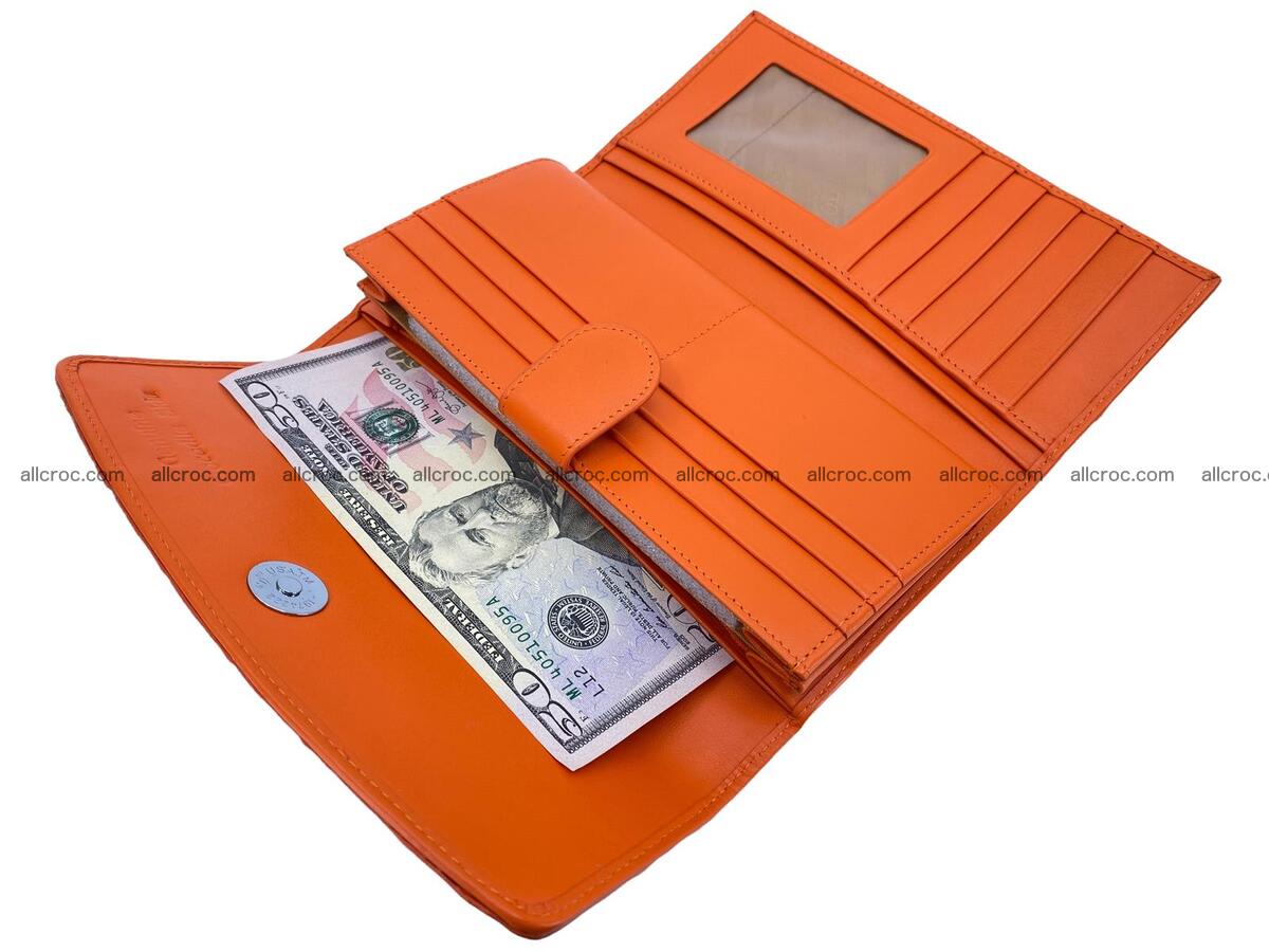 Women crocodile skin long wallet 2167 Foto 10