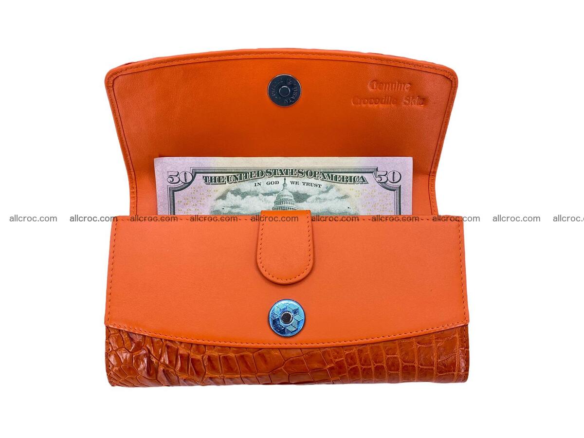 Women crocodile skin long wallet 2167 Foto 8