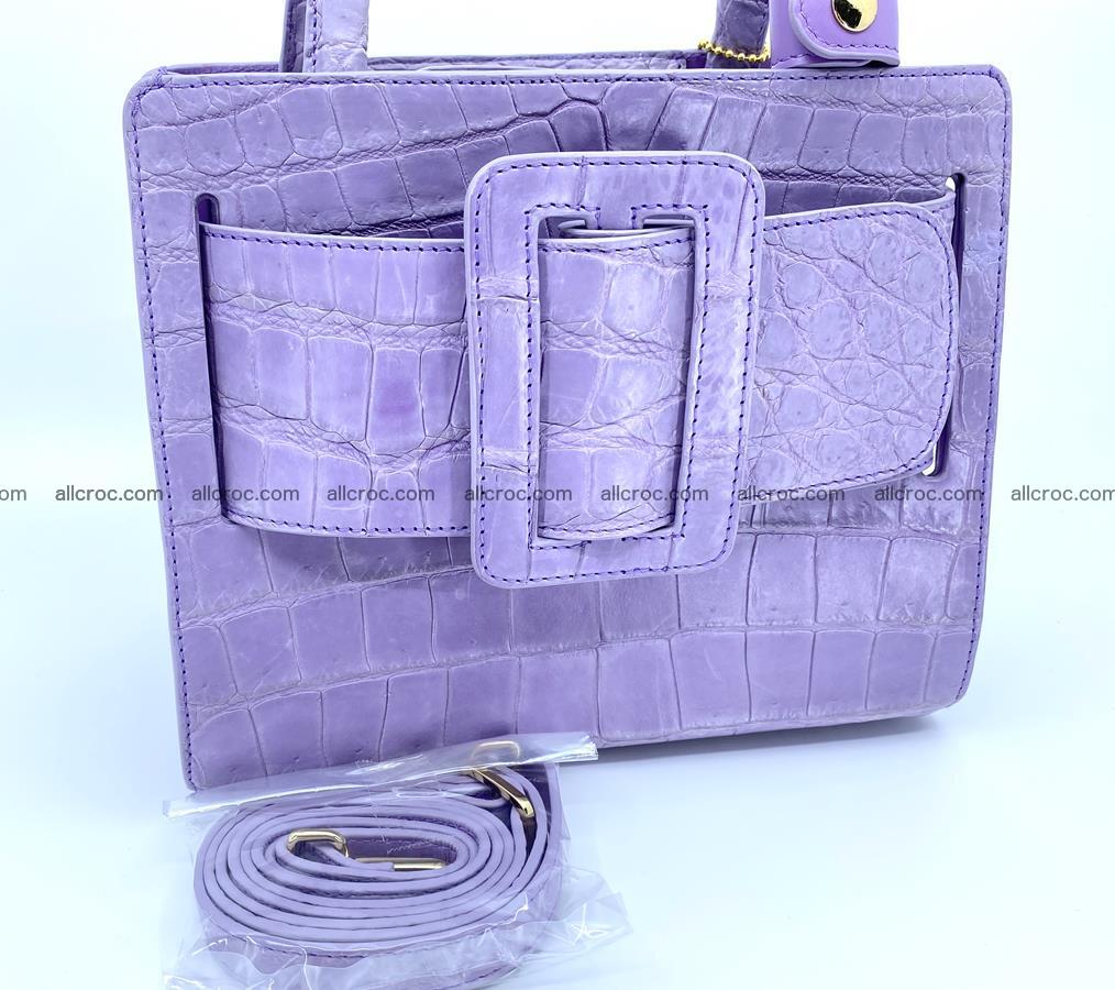 Women’s crocodile skin handbag 1341 Foto 8