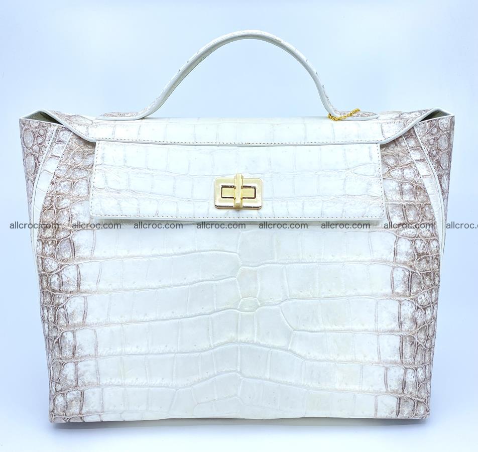 Women’s crocodile skin handbag 1452 Foto 0